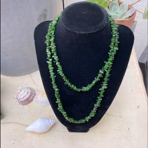 Russian diopside also called Russian emerald gemstones necklace